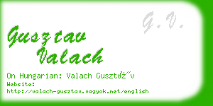 gusztav valach business card